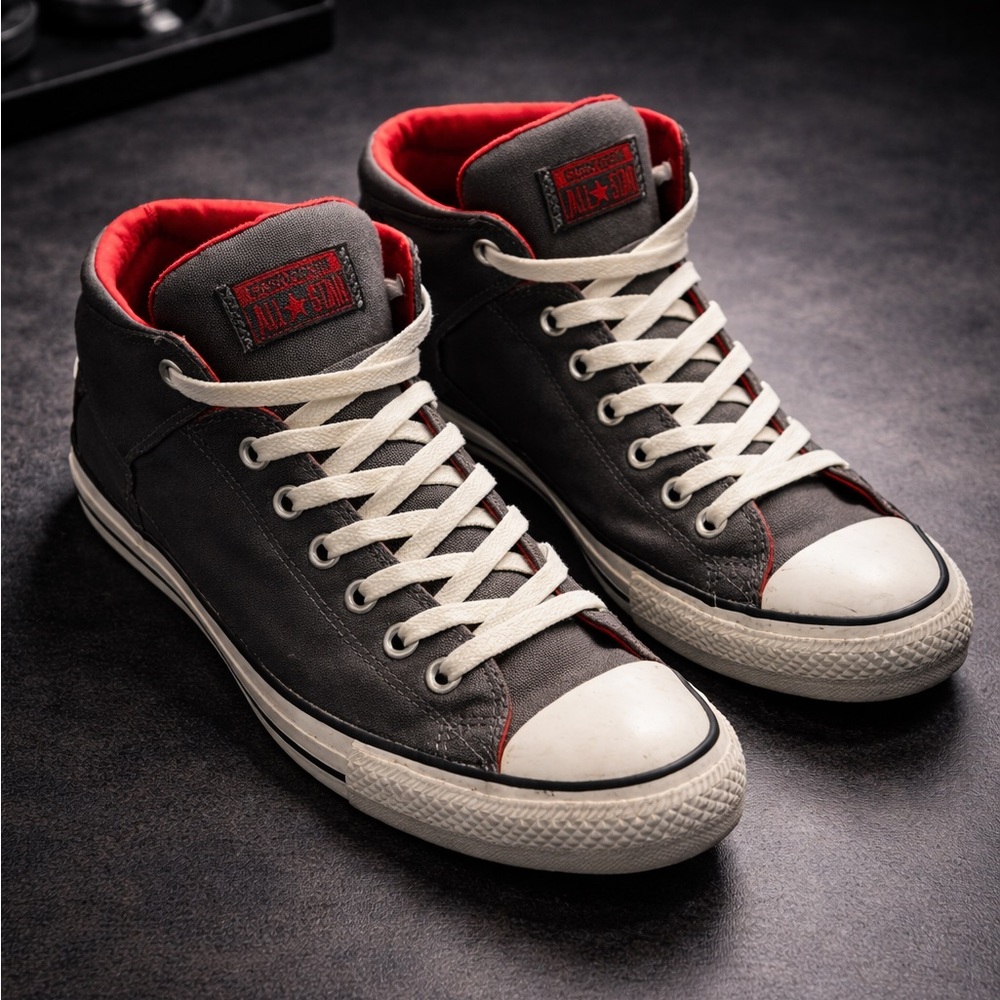 Gray High Top Chucks